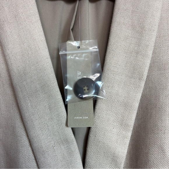 J Crew Parke Blazer Sz 4 Flax Beige Linen Blend Single Button Jacket NWT Career - Picture 5 of 14
